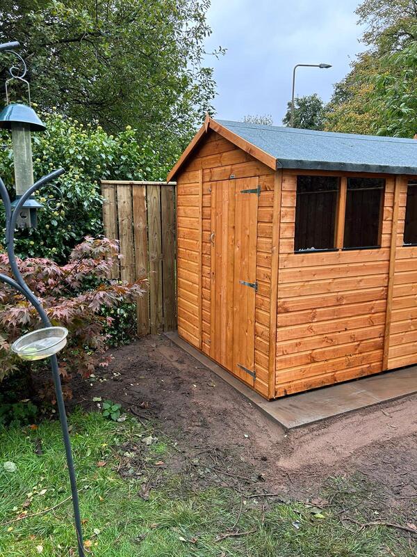 New shed installation in East Lothian, click here for a  new shed installation quote anywhere in East Lothian