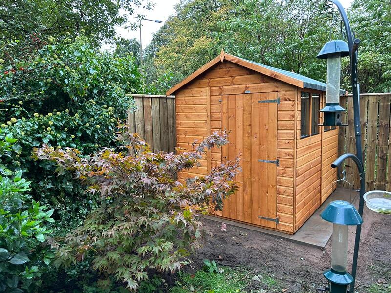 New garden shed installation in East Lothian, click here for a shed installation quote anywhere in East Lothian