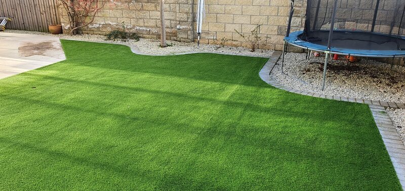 New artificial grass installation in East Lothian by Planet Grass, click here for prices