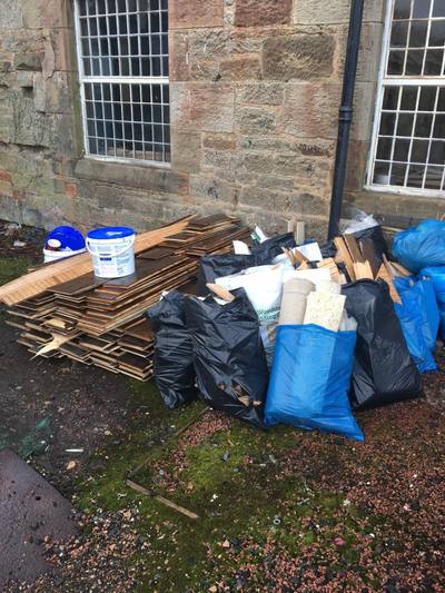 Builders and construction waste uplifs in East Lothian and Edinburgh, click here for prices